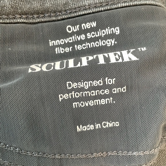 Athelta Sculptek Zip Ankle Stretch Skinny Jeans - Size 4 - carbon wash - Picture 12 of 13